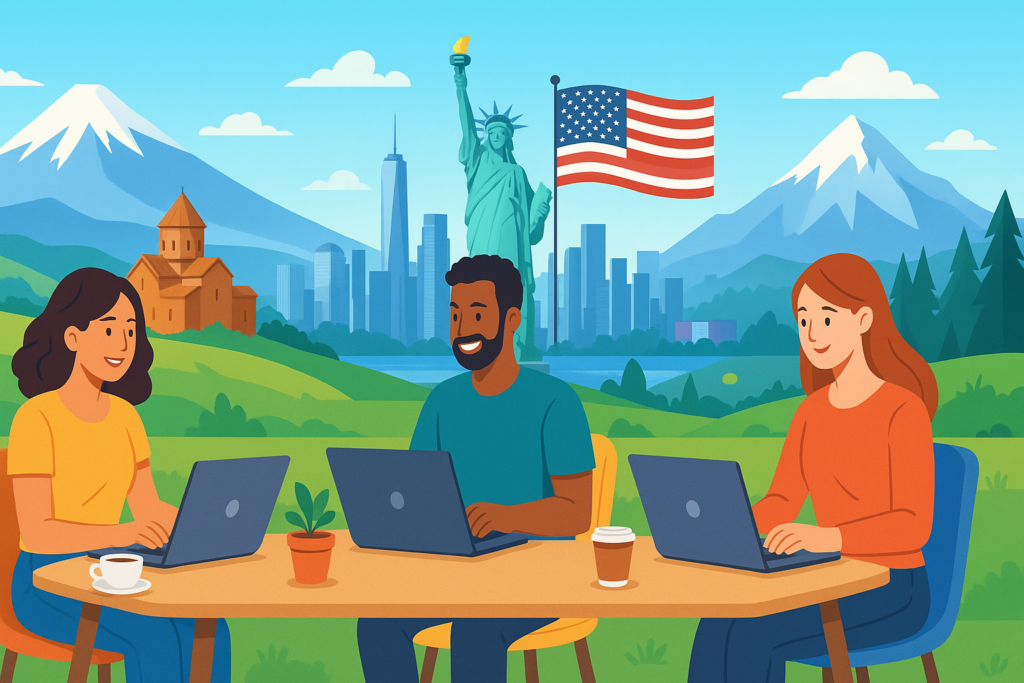 Digital Nomad Guide: Working Remotely in Armenia, the USA, and Canada