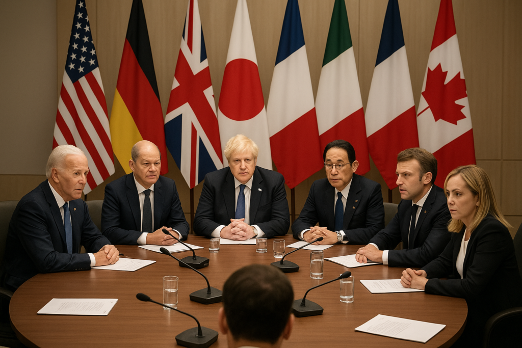 France Russia international law G7 - France Condemns Russia's Actions at G7 Summit: A Clear Stand