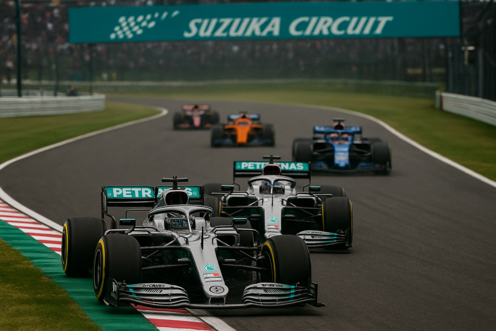 Suzuka practice Mercedes - Mercedes Dominates Suzuka Practice with Russell and Antonelli at the Forefront