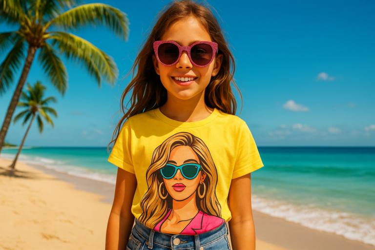 Celebrity-Inspired Girls Vacation T-Shirt Styles to Watch