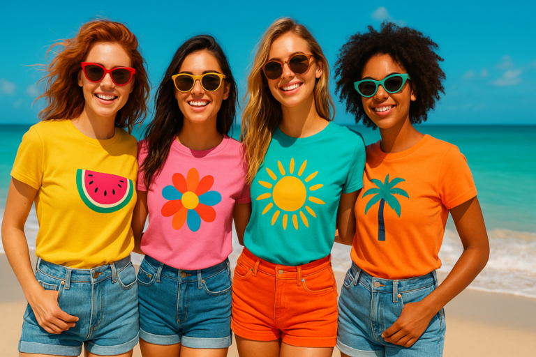 Celebrity-Inspired Girls Vacation T-Shirt Styles to Watch