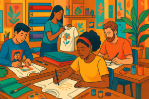 Collaborating with Local Artists for Unique Girls Trip T-Shirt Designs